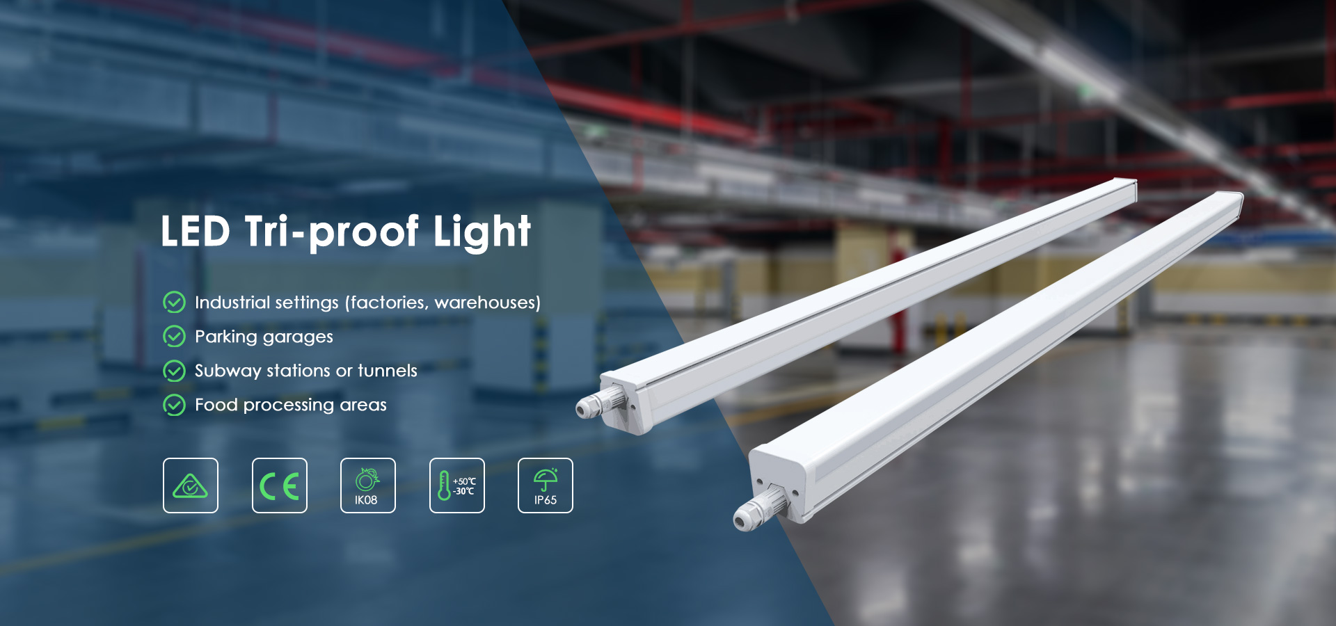 Fabryka świateł LED Tri-proof